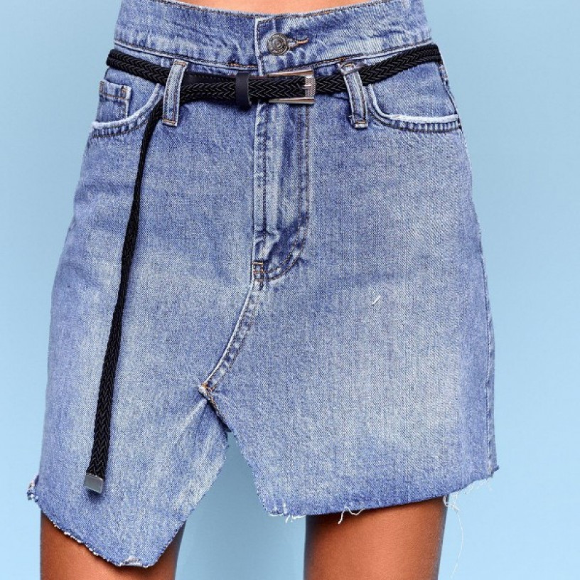 Короткая джинсовая юбка 5016-0
