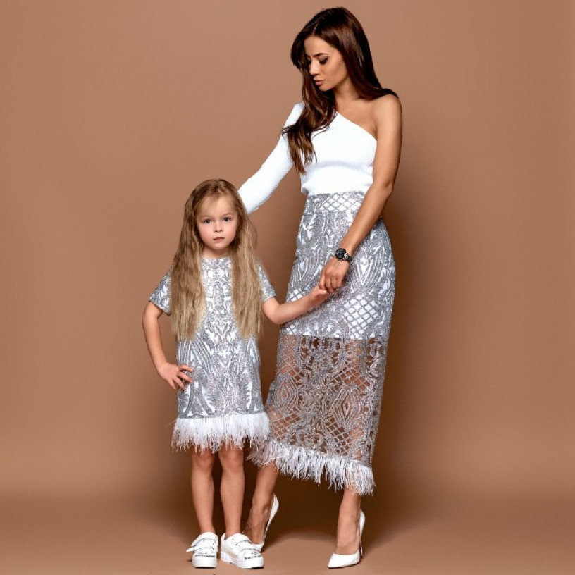 Детские нарядные платья Family Look 11231